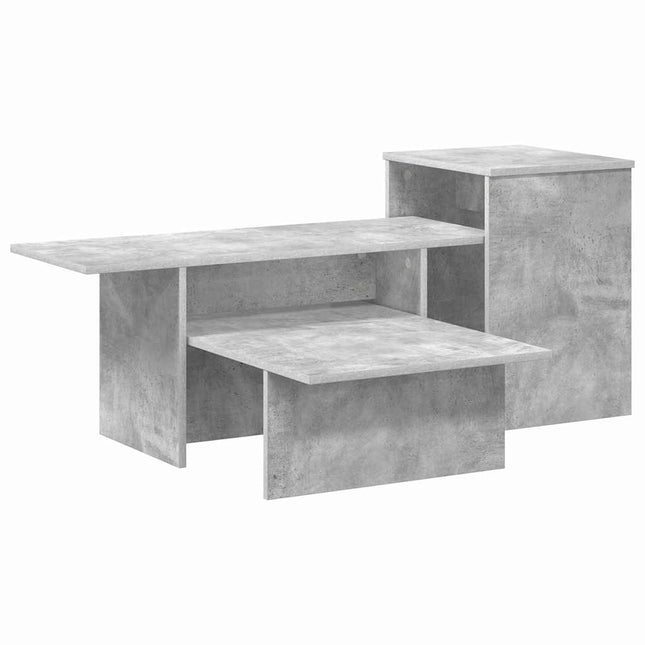 Konsolbord Beton Grå 91,5 x 35 x 38,5 cm Konstrueret træ