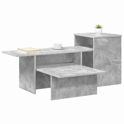 Konsolbord Beton Grå 91,5 x 35 x 38,5 cm Konstrueret træ