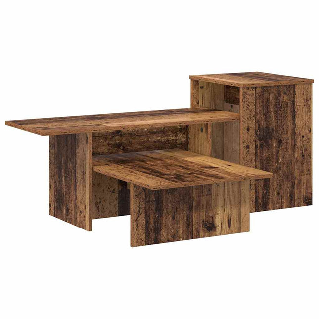 Konsolbord Gammelt træ 91,5 x 35 x 38,5 cm Konstrueret træ