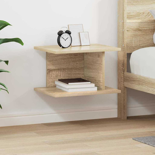 Sengebord Sonoma eg 40 x 30 x 25 cm Konstrueret træ
