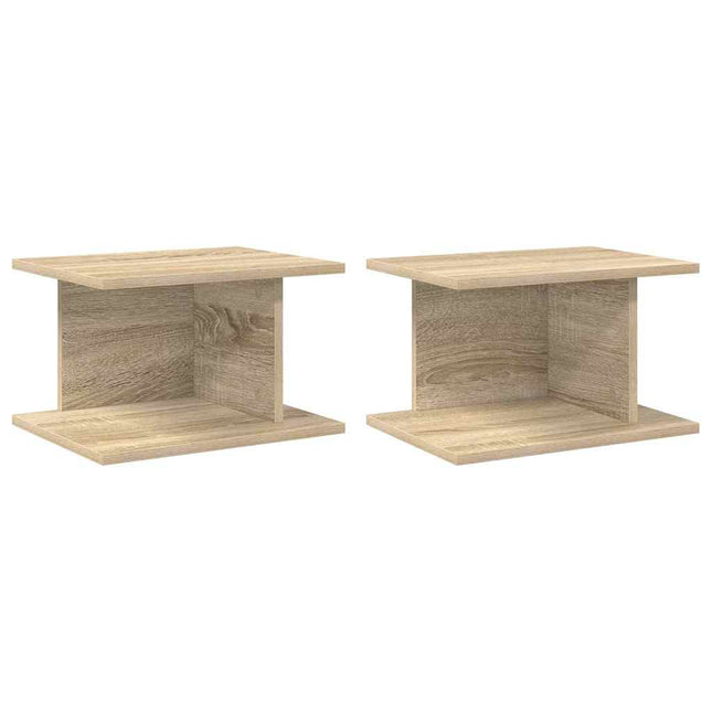 Sengebord 2 stk. Sonoma eg 40 x 30 x 25 cm Konstrueret træ