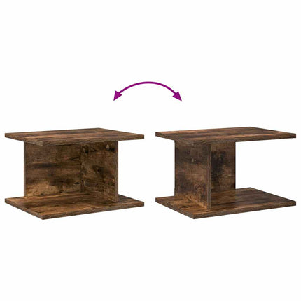 Sengebord 2 stk. Røget eg 40 x 30 x 25 cm Konstrueret træ