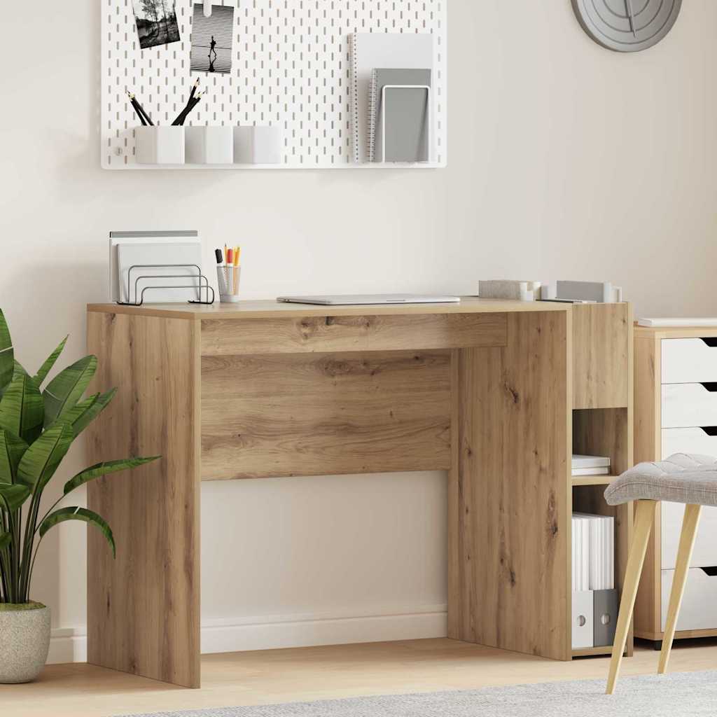Skrivebord i artisan egetræ - 109 × 50 × 78 cm, konstrueret træ