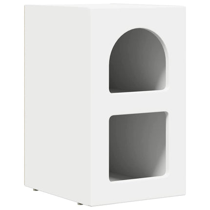 Sengebord ELST 2 stk. Hvid 29,5 x 33,5 x 50 cm Konstrueret træ