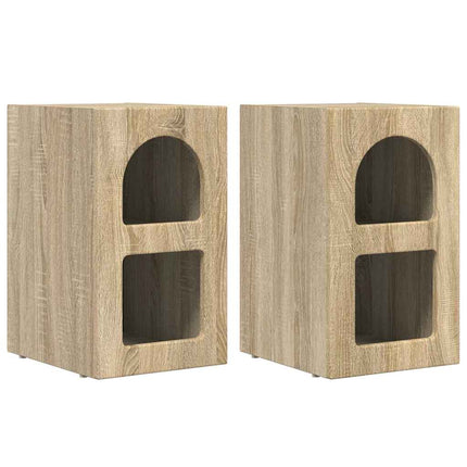 Sengebord ELST 2 stk. Sonoma eg 29,5 x 33,5 x 50 cm