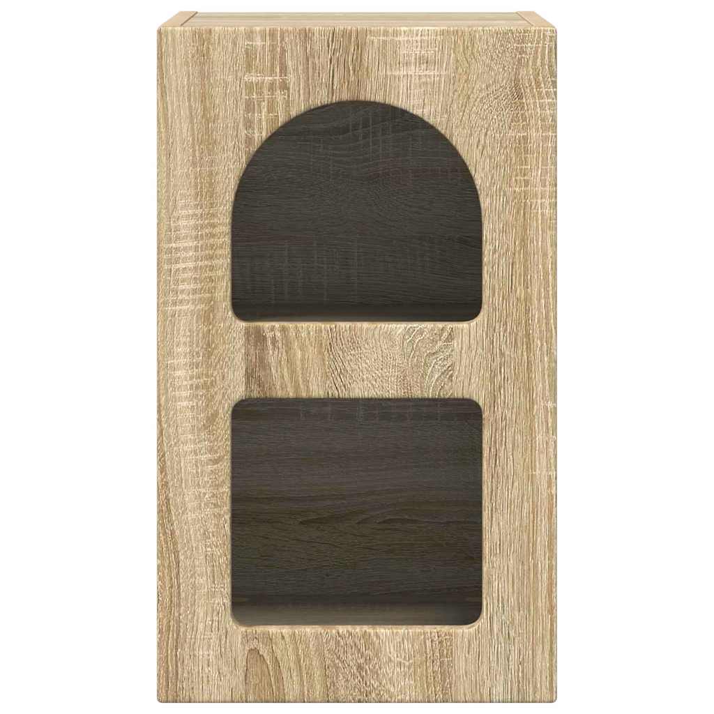 Sengebord 2 pcs Sonoma eg 29,5 x 33,5 x 50 cm Konstrueret træ