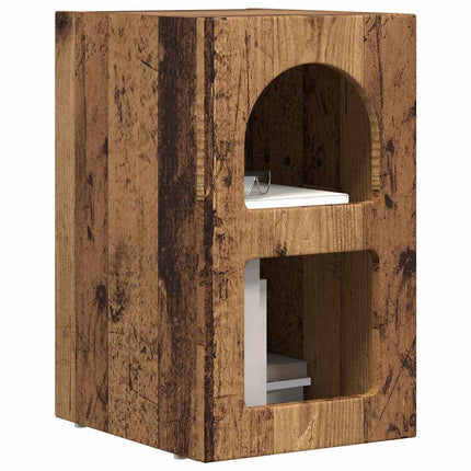Sengebord ELST 2 stk. Gammelt træ 29,5 x 33,5 x 50 cm