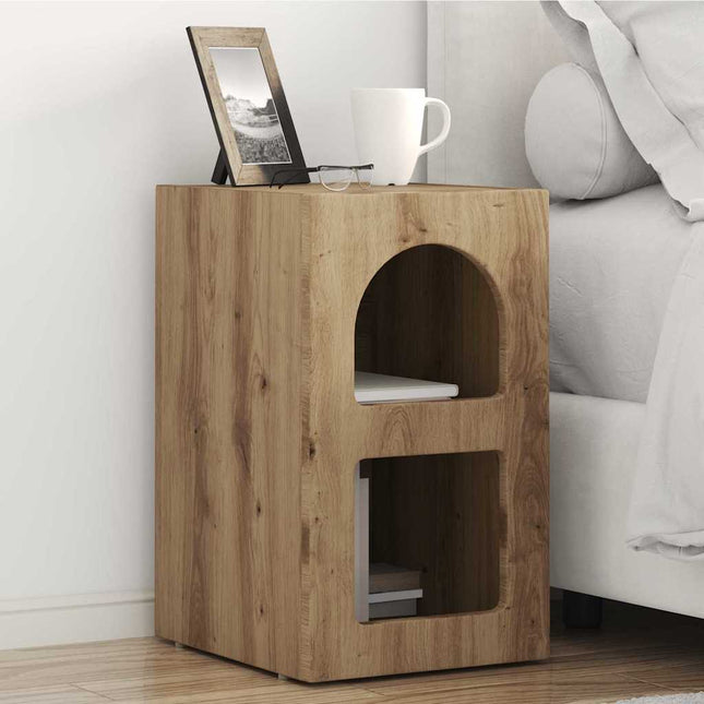 Sengebord ELST 2 stk. Artisan Egetræ 29,5 x 33,5 x 50 cm
