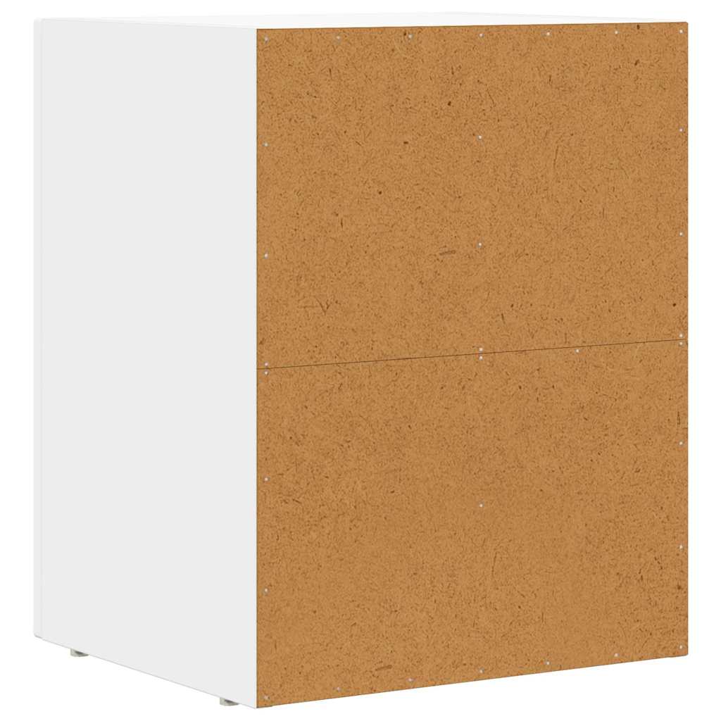 Sengebord Hvid 40 x 35 x 50 cm Konstrueret træ