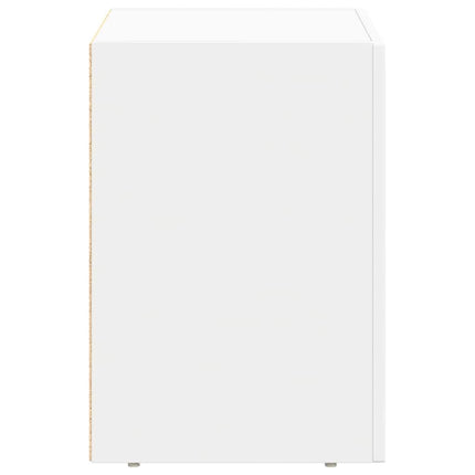 Sengebord ELST Hvid 40 x 35 x 50 cm Konstrueret træ