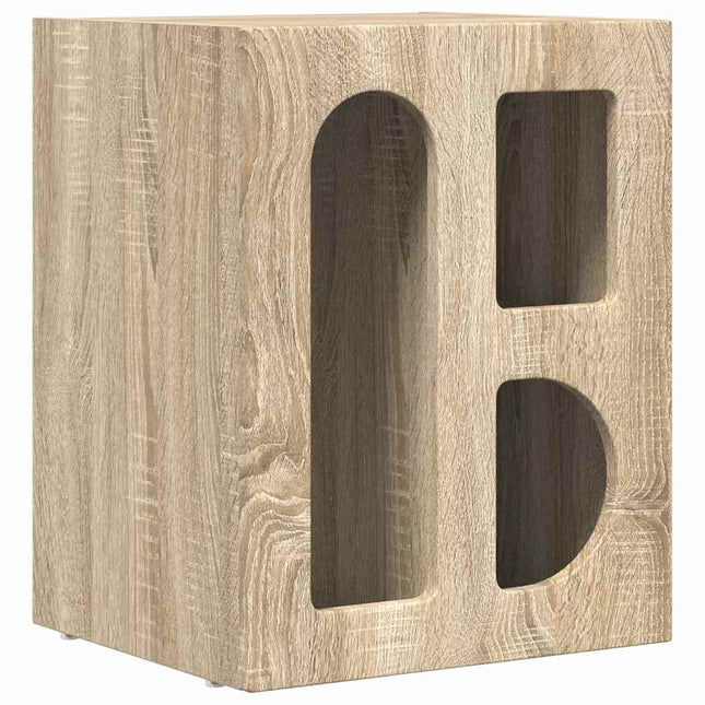 Sengebord ELST Sonoma eg 40 x 35 x 50 cm Konstrueret træ