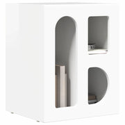 Sengebord 2 pcs Høj gloss hvid 40 x 35 x 50 cm Konstrueret træ