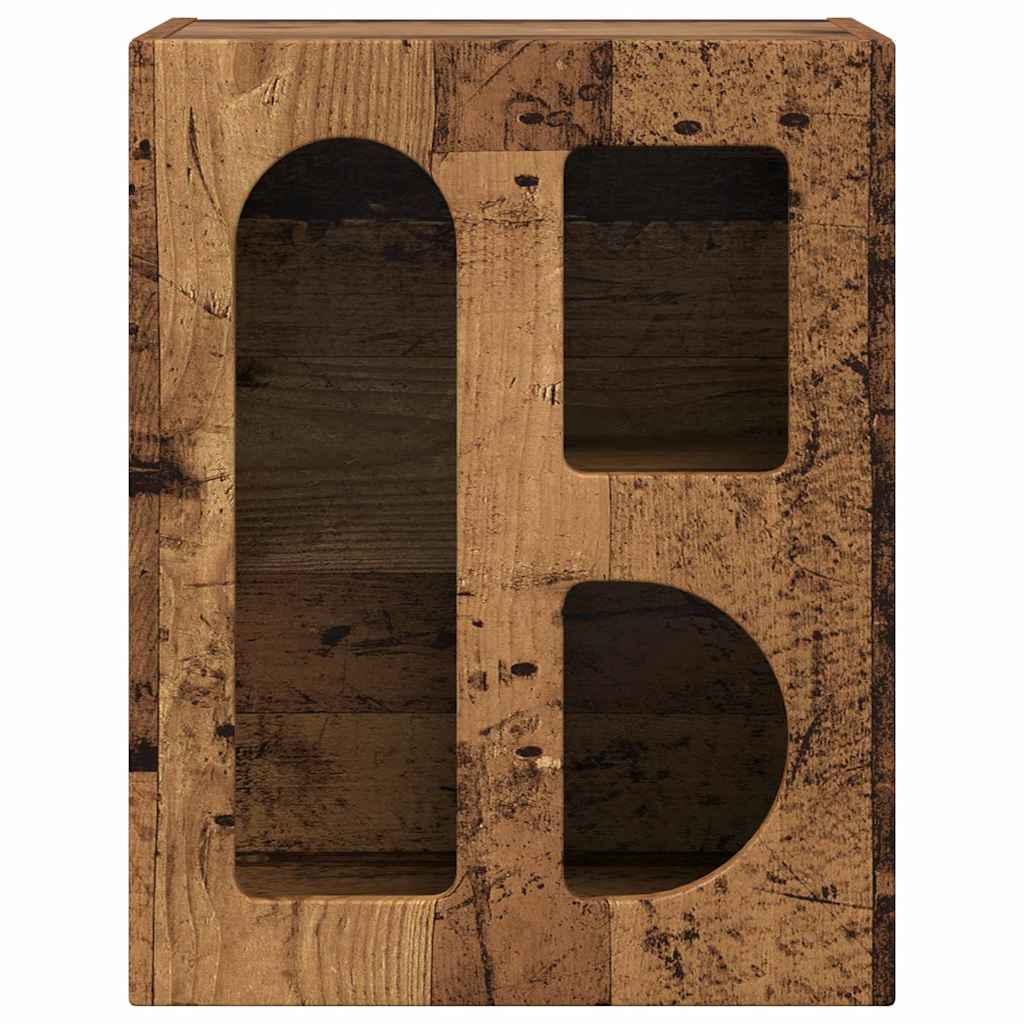 Sengebord 2 pcs Gammelt træ 40 x 35 x 50 cm Konstrueret træ