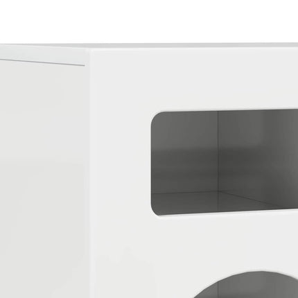 TV-skab ELST 80 x 35 x 40 cm Høj gloss hvid Konstrueret træ