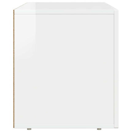 TV-skab ELST 80 x 35 x 40 cm Høj gloss hvid Konstrueret træ