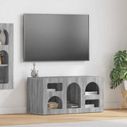TV-skab Grå Sonoma 80 x 35 x 40 cm Konstrueret træ
