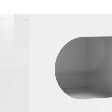 TV-skab ELST 60 x 35 x 40 cm Høj gloss hvid Konstrueret træ