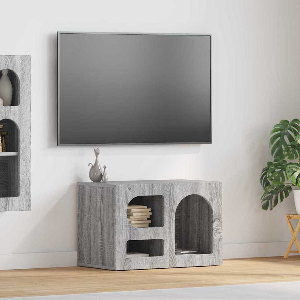 TV-skab Grå Sonoma 60 x 35 x 40 cm Konstrueret træ