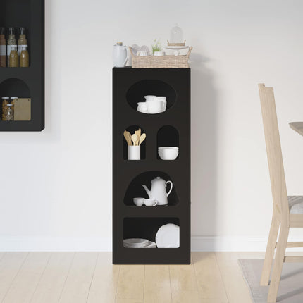 Sideboard ELST Sort 40 x 35 x 100,5 cm Konstrueret træ