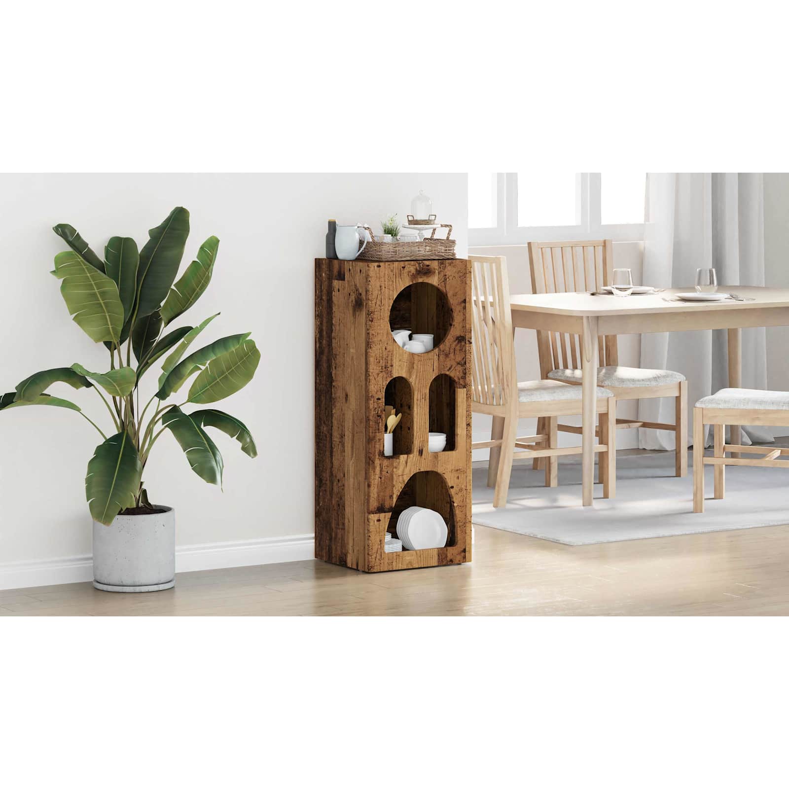 Sideboard Gammelt træ 40 x 35 x 100.5 cm Konstrueret træ