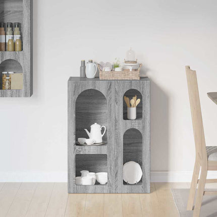 Sideboard ELST Grå Sonoma 59 x 35 x 80.5 cm Konstrueret træ