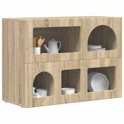 Sideboard ELST Sonoma eg 80,5 x 35 x 59 cm Konstrueret træ