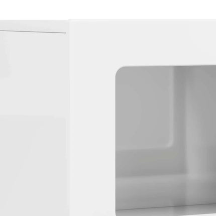 Sideboard ELST Høj gloss hvid 80,5 x 35 x 59 cm Konstrueret træ