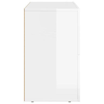 Sideboard ELST Høj gloss hvid 80,5 x 35 x 59 cm Konstrueret træ