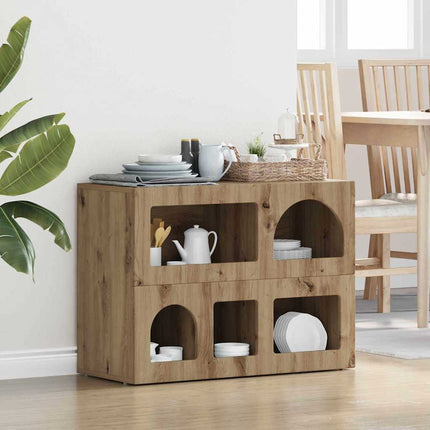 Sideboard ELST Artisan Egetræ 80,5 x 35 x 59 cm Konstrueret træ