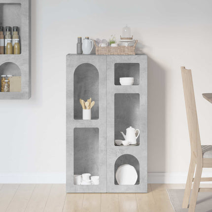 Sideboard ELST Beton Grå 59 x 35 x 100,5 cm Konstrueret træ