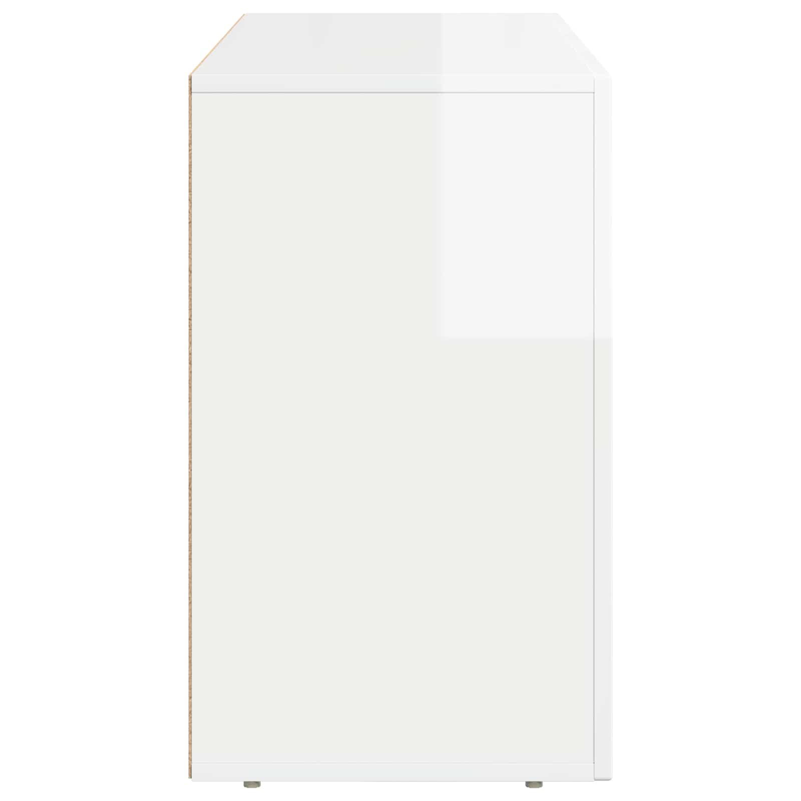 Sideboard Høj gloss hvid 100 x 35 x 59 cm Konstrueret træ