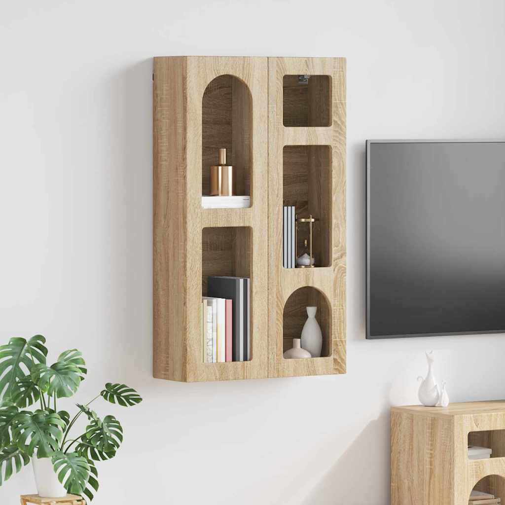 Hængeskab med hylde Sonoma eg 59 x 20 x 100 cm Konstrueret træ
