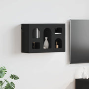 Hængeskab med hylde Sort 60 x 20 x 40 cm Konstrueret træ