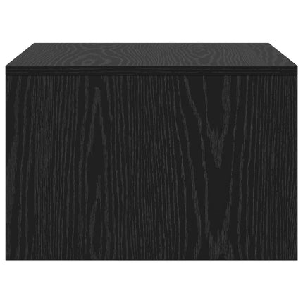 Væghængt skrivebord Sort eg Konstrueret træ 60 x 45 x 30 cm