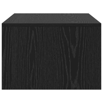 Væghængt skrivebord Sort eg Konstrueret træ 80 x 45 x 30 cm