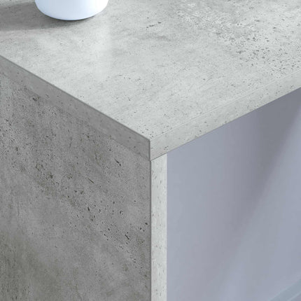 Væghængt skrivebord Beton Grå Konstrueret træ 80 x 45 x 30 cm
