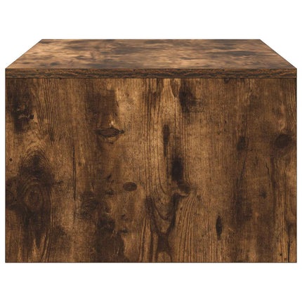 Væghængt skrivebord Røget eg Konstrueret træ 80 x 45 x 30 cm