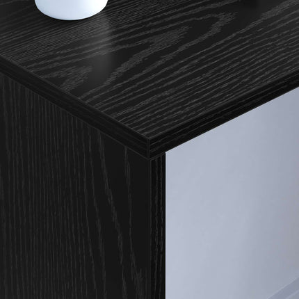 Væghængt skrivebord Sort eg 100 x 45 x 30 cm Konstrueret træ