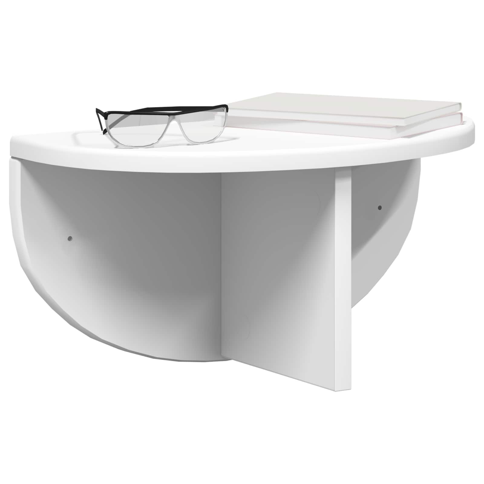 Væghylde Vægmonteret Hvid 38 x 19 x 19 cm Konstrueret træ