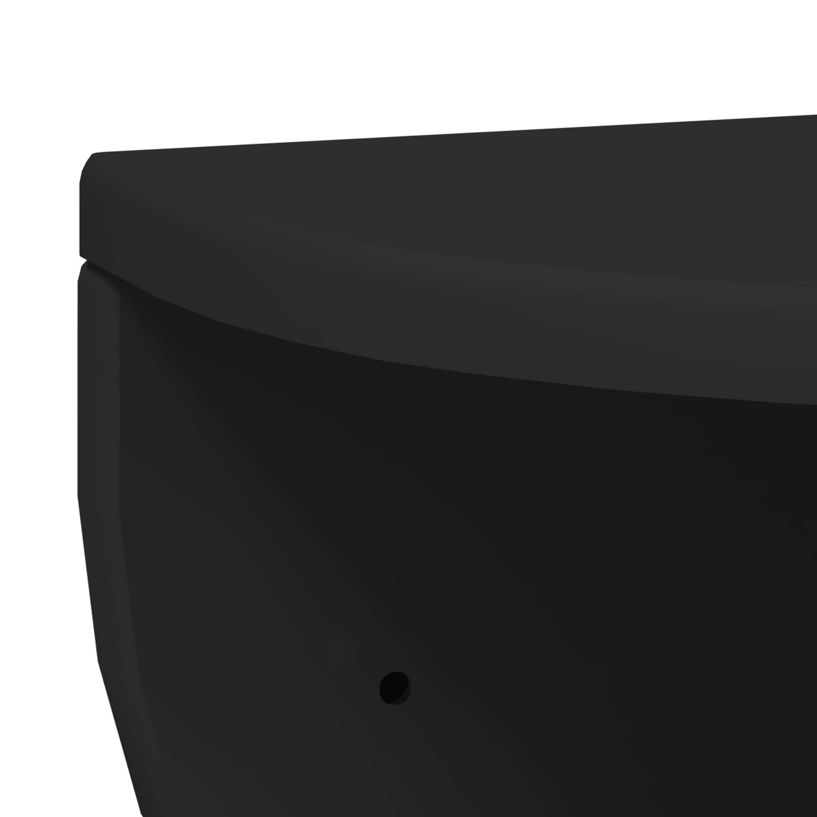 Væghylde Vægmonteret Sort 38 x 19 x 19 cm Konstrueret træ