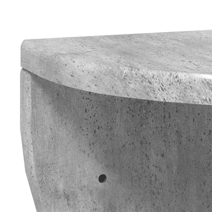 Væghylde Vægmonteret Beton Grå 38 x 19 x 19 cm Konstrueret træ