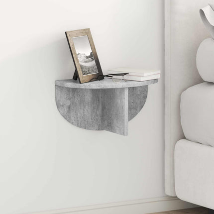 Væghylde Vægmonteret Beton Grå 38 x 19 x 19 cm Konstrueret træ