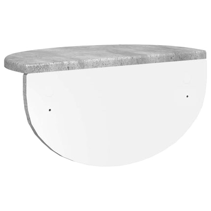 Væghylde Vægmonteret 2 stk. Beton Grå 38 x 19 x 19 cm