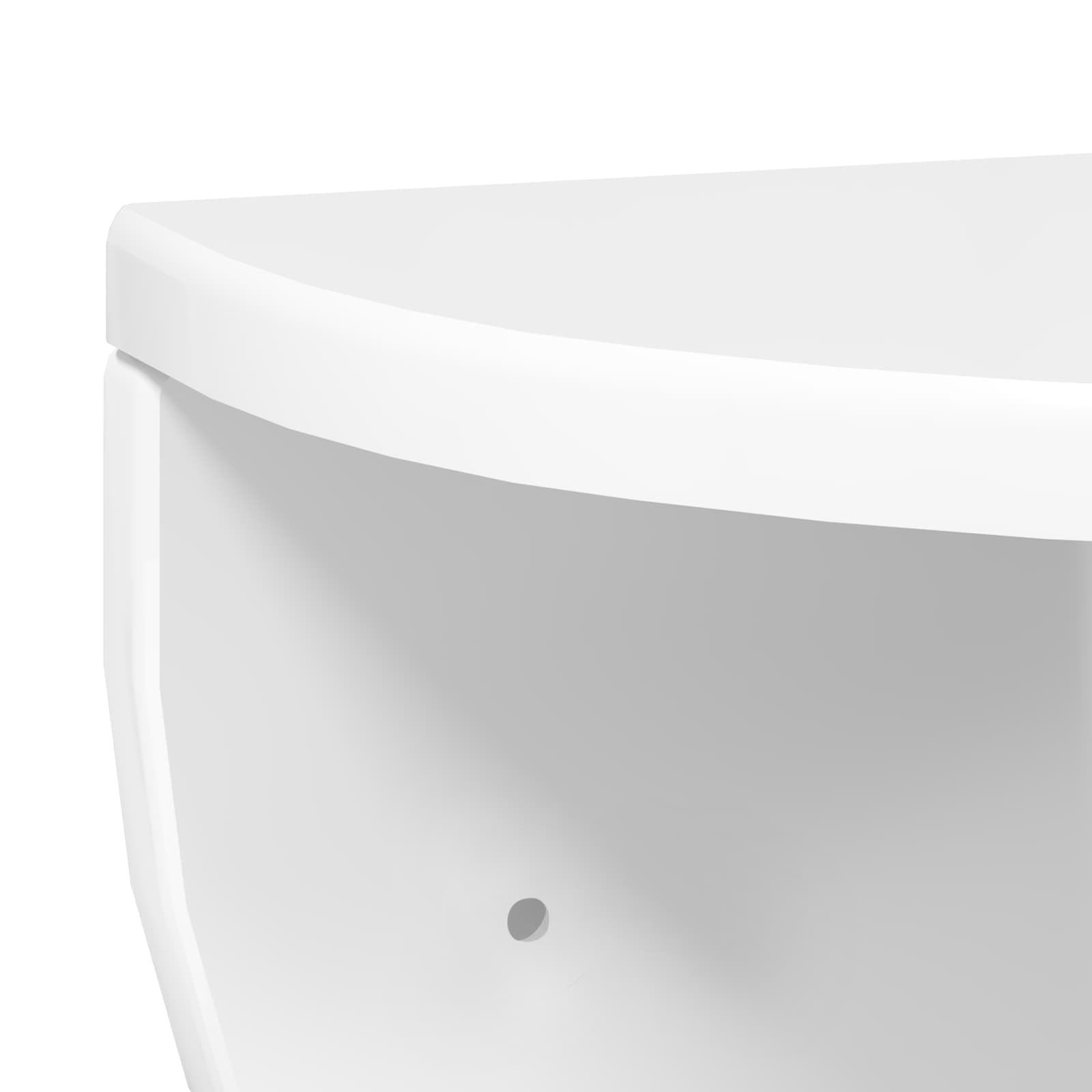 Væghylde Høj gloss hvid 38 x 19 x 19 cm Konstrueret træ