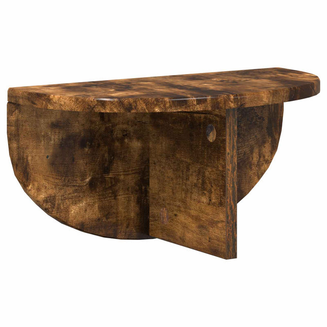 Væghylde Vægmonteret Røget eg 38 x 19 x 19 cm Konstrueret træ