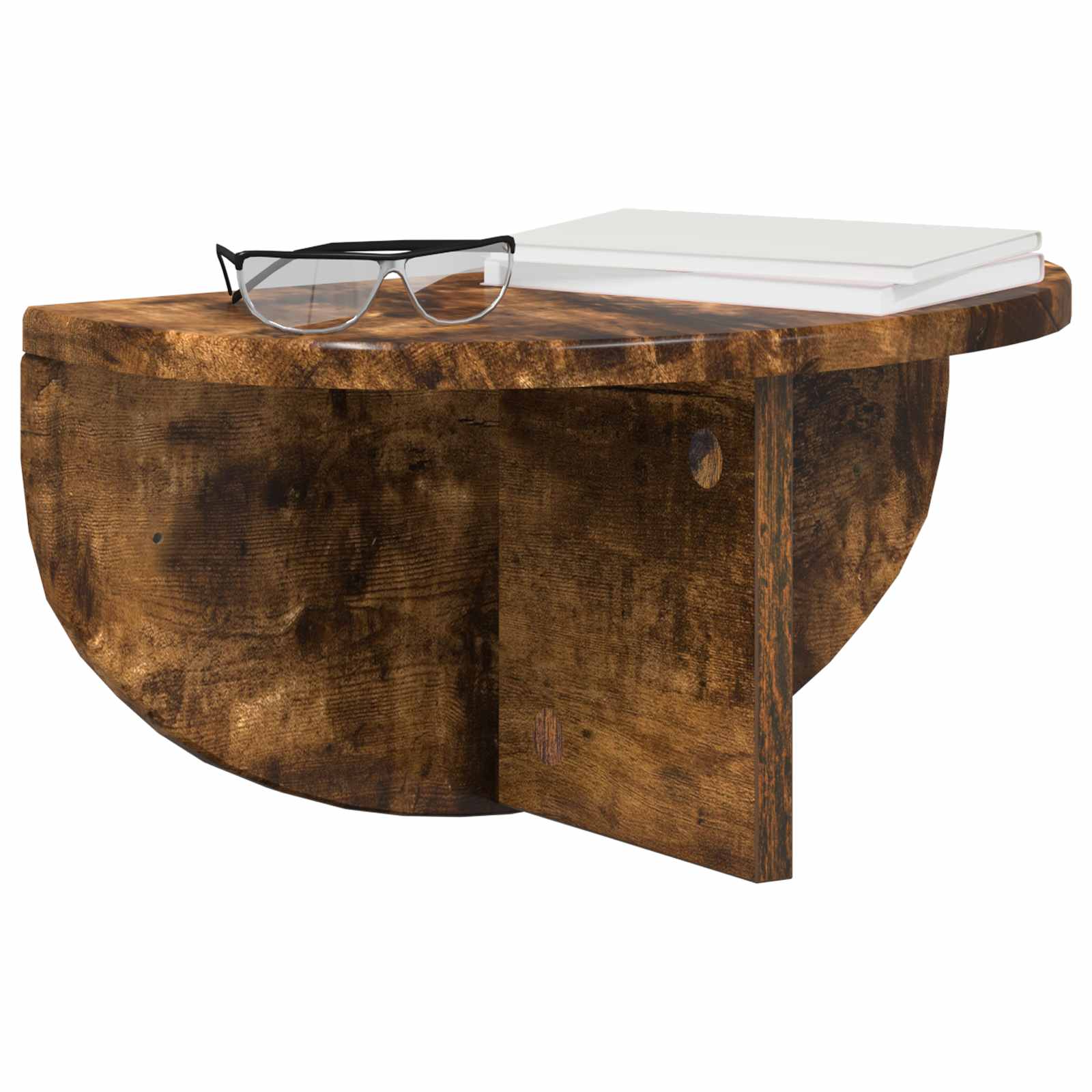 Væghylde Vægmonteret Røget eg 38 x 19 x 19 cm Konstrueret træ