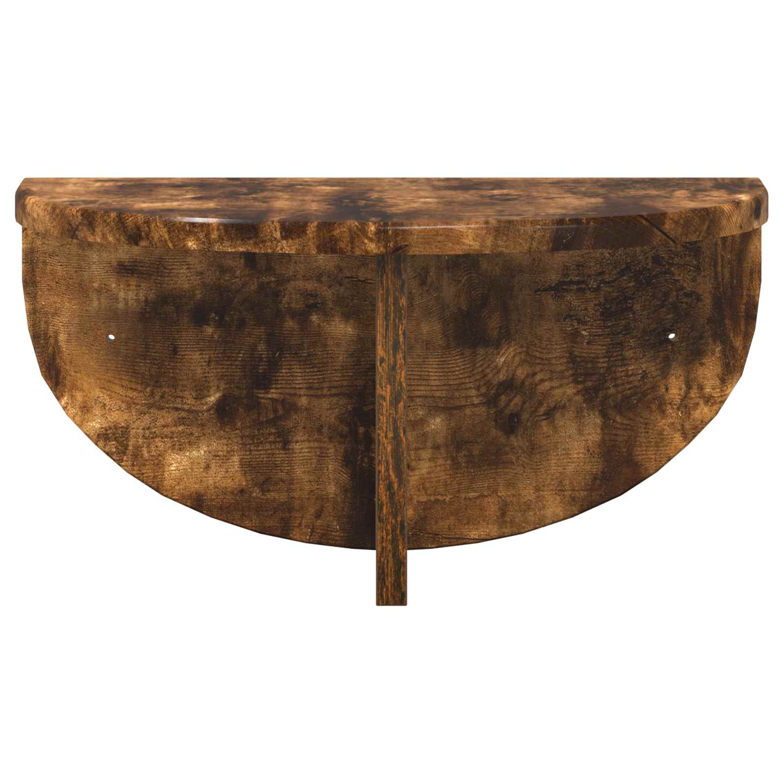 Væghylde 2 pcs Røget eg 38 x 19 x 19 cm Konstrueret træ