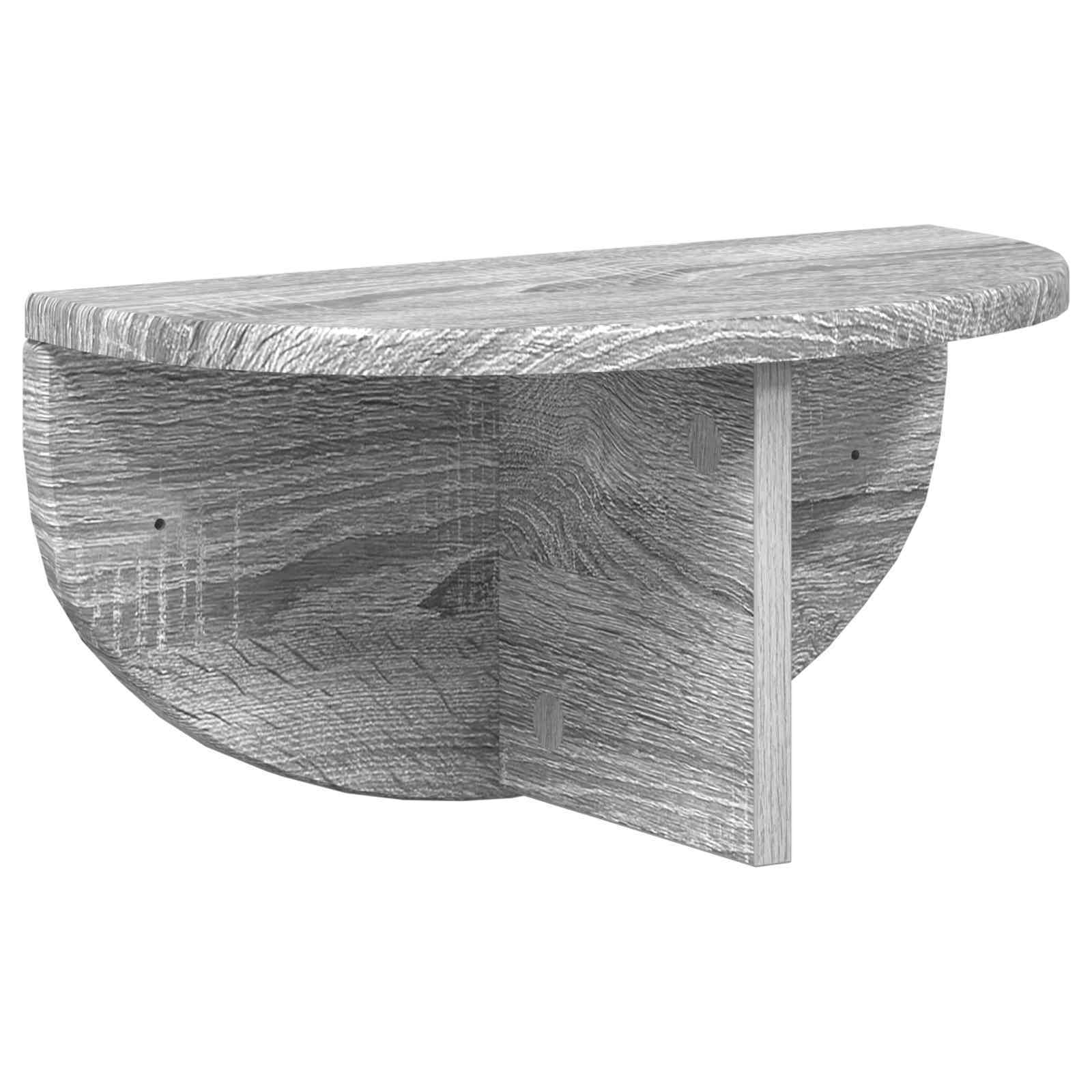Væghylde Vægmonteret Grå Sonoma 38 x 19 x 19 cm Konstrueret træ
