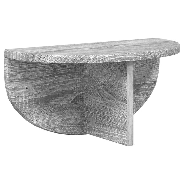 Væghylde Vægmonteret Grå Sonoma 38 x 19 x 19 cm Konstrueret træ