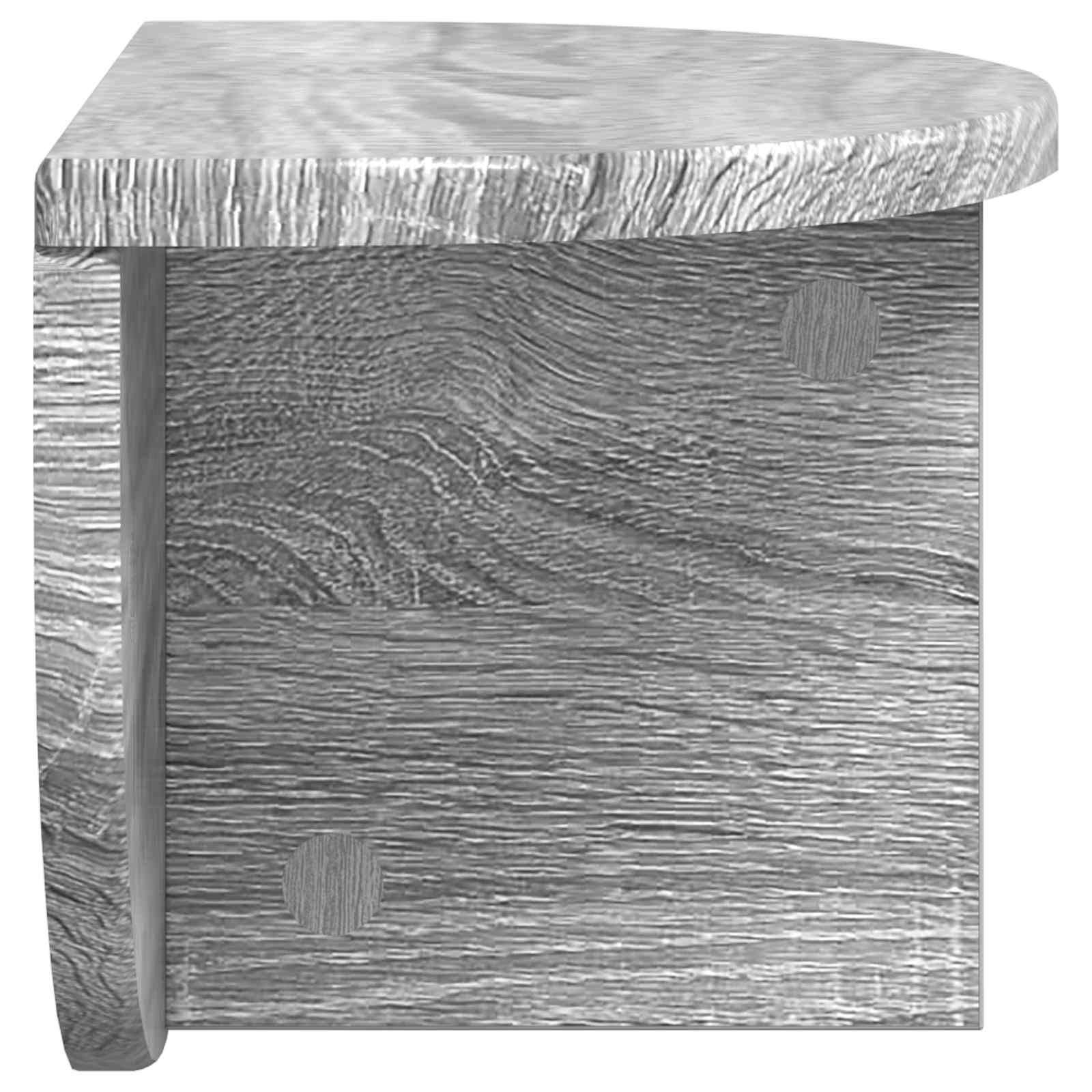 Væghylde Vægmonteret Grå Sonoma 38 x 19 x 19 cm Konstrueret træ